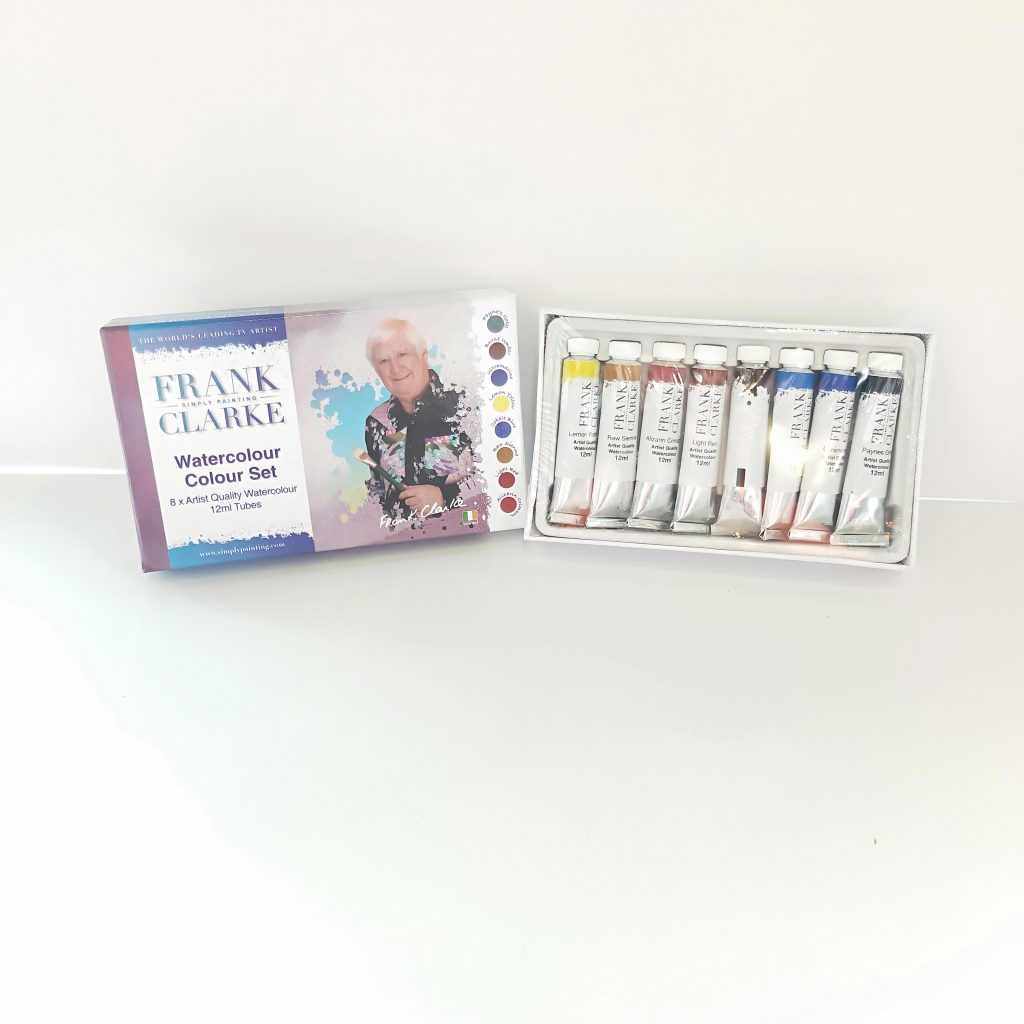 Frank Clarke Simply Painting 8 x 12ml Water Colour Set Online Book