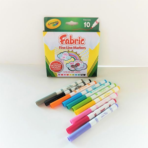 58-8626-0-202 Crayola Fabric Fine Line Markers 10 Colours – Online Book &  Stationery Store by Book Talk