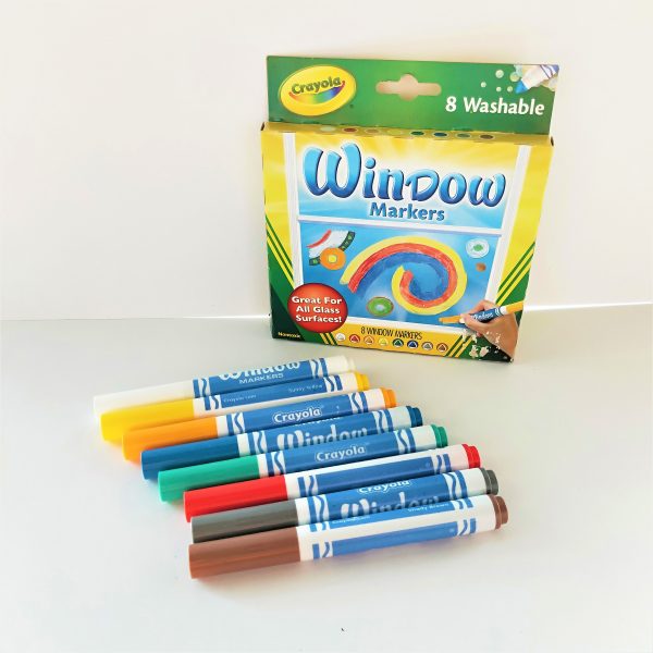 Crayola Washable Window Markers, 8 Count