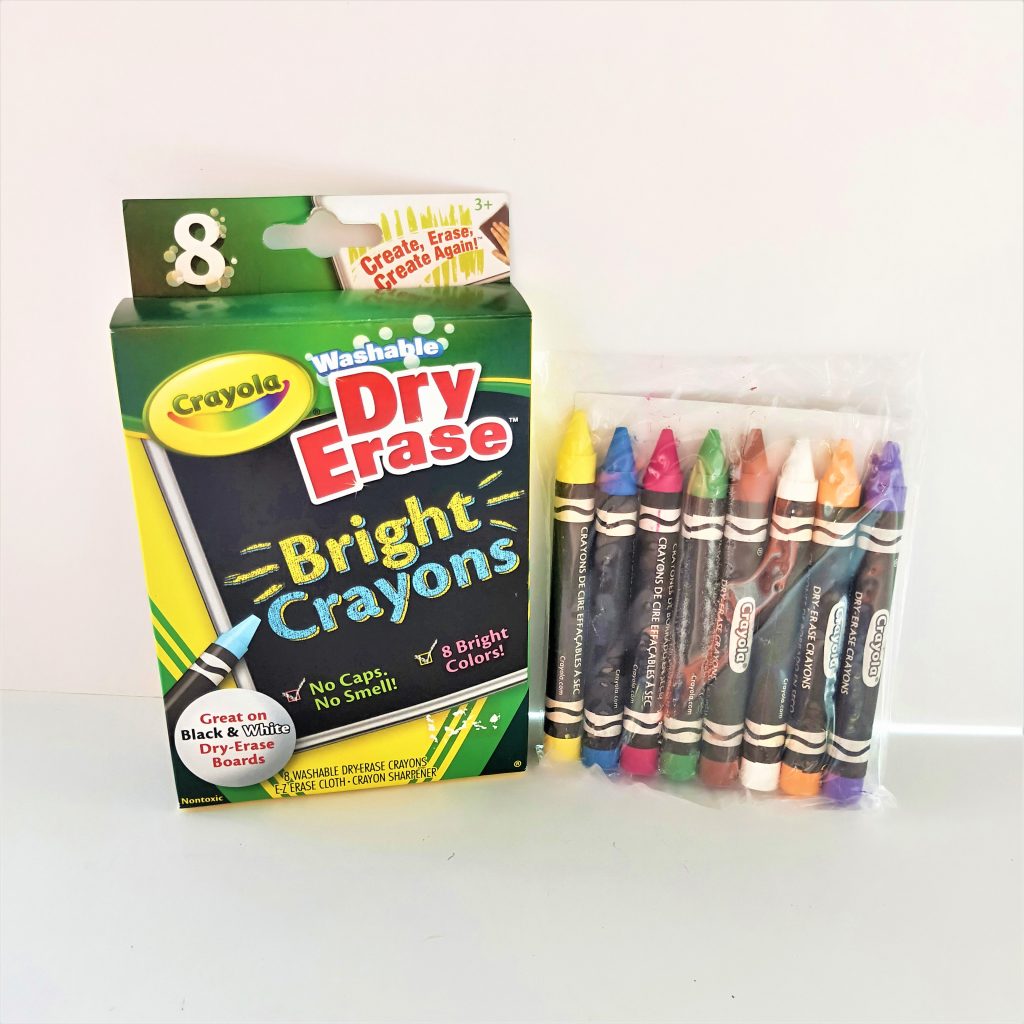 9852020205 Crayola Washable Dry Erase Bright Crayons 8 Colours